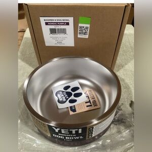YETI BOOMER DOG BOWL 8 CUPS NORDIC PURPLE BRAND NEW